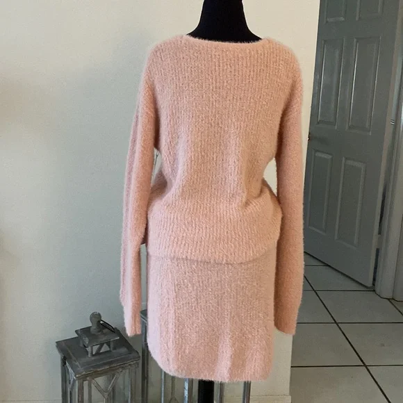 Mimi Chica Fuzzy Skirt and Sweater set. - Picture 2 of 2